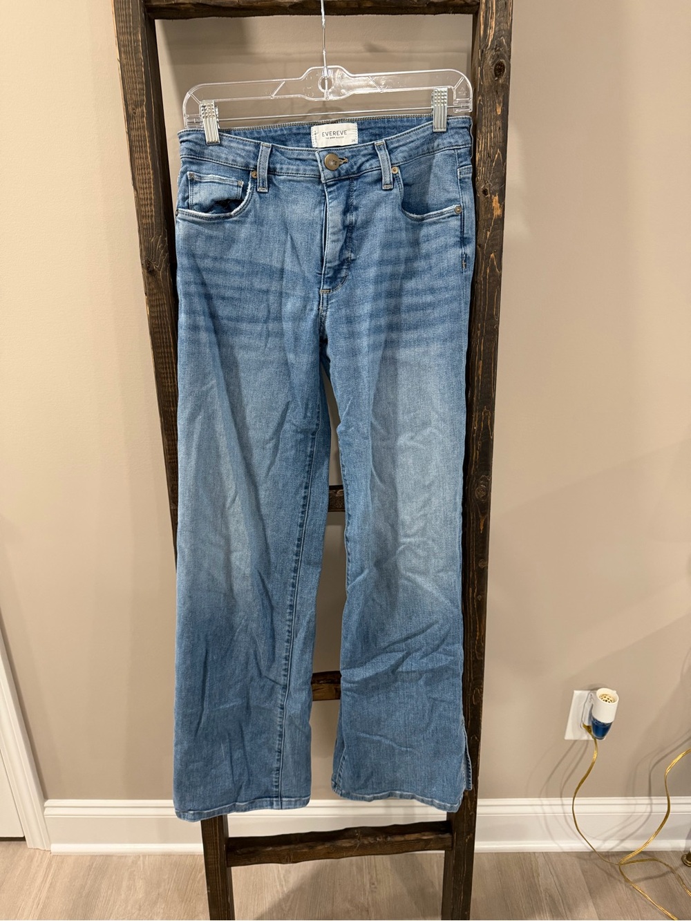 Evereve Medium Blue The Ever Trouser Wide Leg Jeans